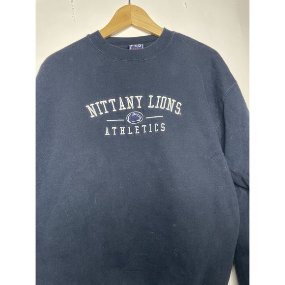 Jackets & Blazers - Vintage Penn State Nittany Lions Sweatshirt Size Large Blue College 90s